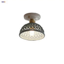 GobekUsa Blue Hollow-out Ceramic LED Ceiling Lamp