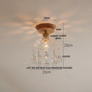 GobekUsa Blue Hollow-out Ceramic LED Ceiling Lamp