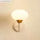 GobekUsa Nordic Opal Glass Wall Sconce with White Bud Shape and 1 Bulb Mounting