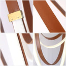 GobekUsa Designer Leather Chandelier Belt Pendant Light for Modern Spaces