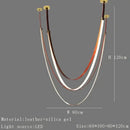 GobekUsa Designer Leather Chandelier Belt Pendant Light for Modern Spaces