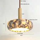 GobekUsa Bulgari Stone LED Pendant Lamp - Natural Marble Hanging Light