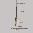 GobekUsa Bulgari Stone LED Pendant Lamp - Natural Marble Hanging Light