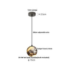 GobekUsa Bulgari Stone LED Pendant Lamp - Natural Marble Hanging Light