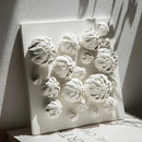 GobekUsa Bud Shape 3D Ceramic Wall Décor Pendant for Room Decoration