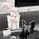 GobekUsa Butterfly Ceramic Vase Flower Pots Modern Aesthetic Room Decor