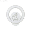 GobekUsa Modern Circular Sconce Lighting: Acrylic LED Wall Light Fixture in White for Living Room