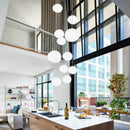 GobekUsa Gregg Glass Pendant Light: Modern Italy Foscarini LED Hanging Lamp for Dining Room, Kitchen, Loft