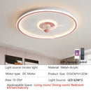 GobekUsa Ceiling Fan with LED Light & Remote Control, Ideal for Home Bedroom and Living Room