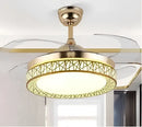 GobekUsa Copper Ceiling Fan Lights Remote Control 36/42inch Gold Fan Lamps