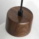 GobekUsa Ceramic LED Pendant Light Fixture - Nordic Modern Wood White Hanging Lamp