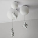 GobekUsa Bear LED Ceiling Light: Modern Cartoon Warmth for Kids Rooms, Bedroom, Living Room Lighting