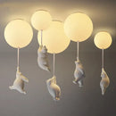GobekUsa Bear LED Ceiling Light: Modern Cartoon Warmth for Kids Rooms, Bedroom, Living Room Lighting
