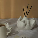 GobekUsa Cat Cartoon Vase: Cute Cat Sculpture Aromatherapy Base for Home Decor