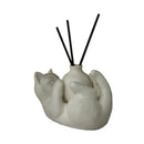 GobekUsa Cat Cartoon Vase: Cute Cat Sculpture Aromatherapy Base for Home Decor