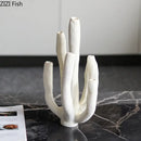 GobekUsa Coral Landscape Sculpture - Modern Desk Ornament for Room Aesthetics