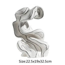 GobekUsa Ceramic Curl Sculpture Decor Modern Porcelain Figurine Room Decoration