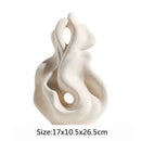 GobekUsa Ceramic Curl Sculpture Decor Modern Porcelain Figurine Room Decoration