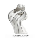 GobekUsa Ceramic Curl Sculpture Decor Modern Porcelain Figurine Room Decoration