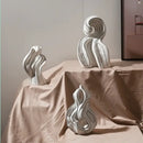 GobekUsa Ceramic Curl Sculpture Decor Modern Porcelain Figurine Room Decoration