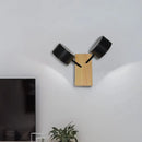 GobekUsa Contemporary Double Drum Wall Mounted Light: Metal Fixture for Kitchen with 2 Bulbs, Black/White/Blue
