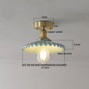 GobekUsa Ceramic LED Ceiling Light Modern White Porch Balcony Luminaria
