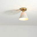 GobekUsa Ceramic LED Ceiling Light Modern White Porch Balcony Luminaria