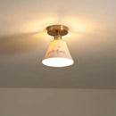 GobekUsa Ceramic LED Ceiling Light Modern White Porch Balcony Luminaria