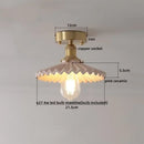 GobekUsa Ceramic LED Ceiling Light Modern White Porch Balcony Luminaria