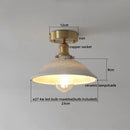 GobekUsa Ceramic LED Ceiling Light Modern White Porch Balcony Luminaria