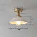 GobekUsa Ceramic LED Ceiling Light Modern White Porch Balcony Luminaria