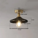 GobekUsa Ceramic LED Ceiling Light Modern White Porch Balcony Luminaria