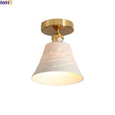 GobekUsa Ceramic LED Ceiling Light Modern White Porch Balcony Luminaria