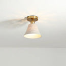 GobekUsa Ceramic LED Ceiling Light Modern White Porch Balcony Luminaria