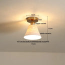 GobekUsa Ceramic LED Ceiling Light Modern White Porch Balcony Luminaria