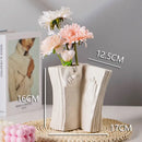 GobekUsa Ceramic Man Face Book Stand Vase for Room Decor and Storage