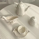 GobekUsa Camellia Flower Ceramic Tissue Box - Modern Home Decor