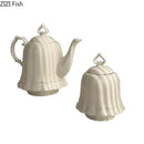 GobekUsa Camellia Flower Ceramic Tissue Box - Modern Home Decor