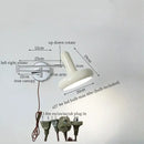 GobekUsa Cream Iron Art LED Wall Lamp for Bedroom Living Room Decor
