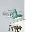 GobekUsa Cream Iron Art LED Wall Lamp for Bedroom Living Room Decor