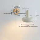 GobekUsa Cream Iron Art LED Wall Lamp for Bedroom Living Room Decor