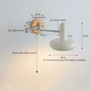 GobekUsa Cream Iron Art LED Wall Lamp for Bedroom Living Room Decor
