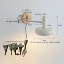 GobekUsa Cream Iron Art LED Wall Lamp for Bedroom Living Room Decor