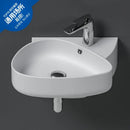 GobekUsa Ceramic Wall Mounted Wash Basin White 500x355x160mm