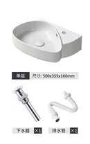 GobekUsa Ceramic Wall Mounted Wash Basin White 500x355x160mm