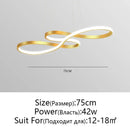 Modern white circle led chandelier living room infinity pendant light by Decorbites