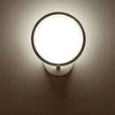 GobekUsa Minimalist White LED Circle Sconce Light Fixture with Acrylic Wall Mount - Warm/White Light for Corridor, 8"/10" Width