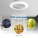 GobekUsa Invisible Blade LED Ceiling Fan Light, Modern Decor for Living Room & Bedroom.