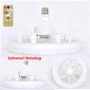 Modern white circular ceiling fan with light for bedroom e27 base by Decorbites