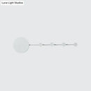 GobekUsa Modern Metal Circle Wall Mount LED Sconce in Black/White with Warm/White Light